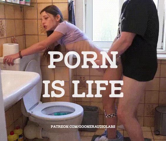 Bathroom, Caption and Doggystyle — Captions — bathroom