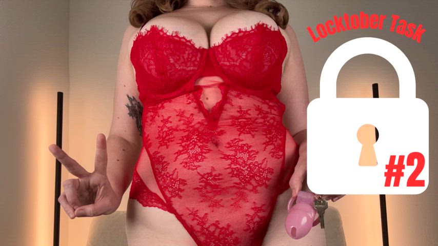 Joi: Big Tits Chastity Femdom — slave
