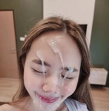 Asian, Cumshot and Facial — Covered In Cum — cumshot