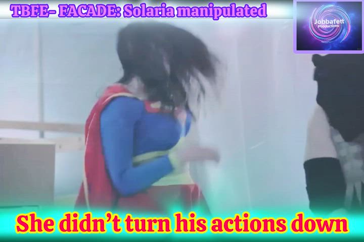 Brunette Caption Captions video — superheroine