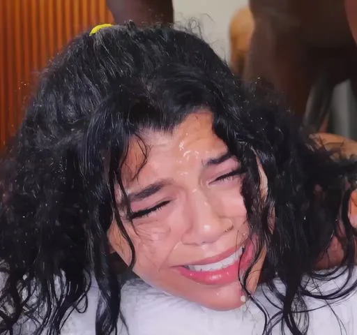 Covered In Cum: Babe Brunette Cum — cute