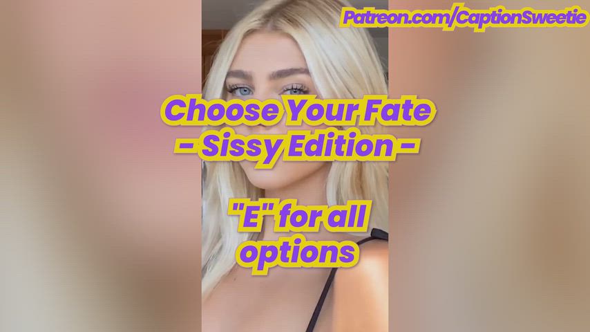 Sissy, Sissy Slut and sissycaption — Captions — sissy