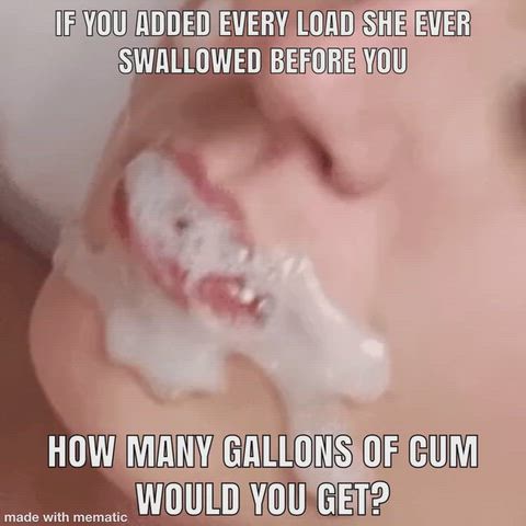 Captions — CIM, Caption & Cum Swallow — swallowing