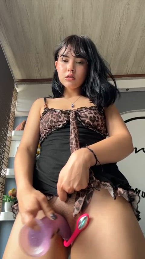 Joi: Brunette Camgirl Dildo — latina