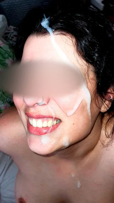Big Tits Brunette Covered In Cum — compilation